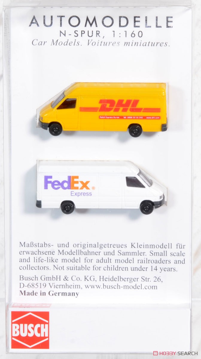 (N) MB Sprinter Delivery Van FedEx & DHL (Model Train) Package1