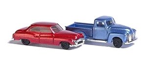 (N) Chevrolet Pickup & Buick (Model Train)