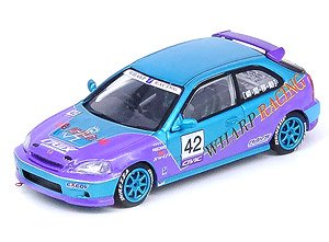 Honda シビック Type-R EK9 `WHARP RACING` (ミニカー)