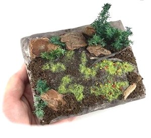 Diorama One Green Prairie Kit (Diorama Kit) (Model Train)