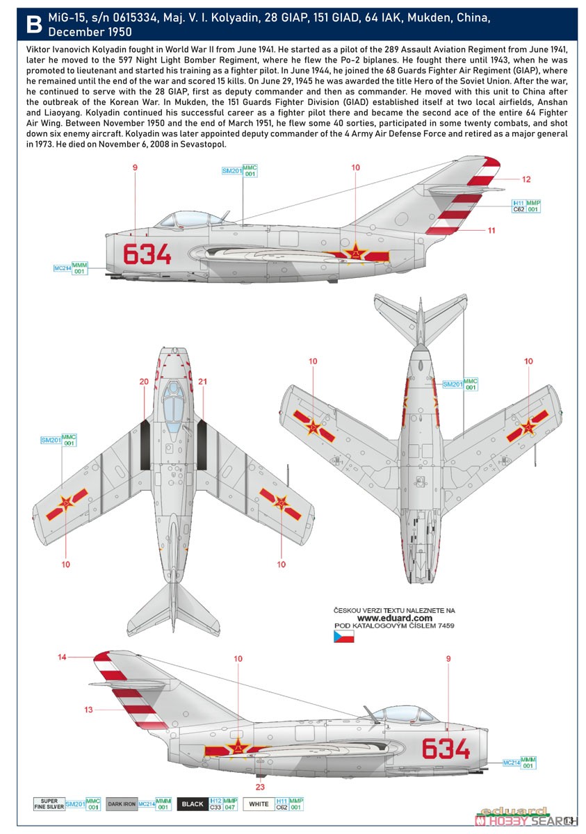 MiG-15 ウィークエンドエディション (プラモデル) 塗装2