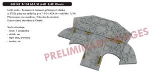 F-104 ASA/M 「ルック」計器板 (キネティック用) (プラモデル)