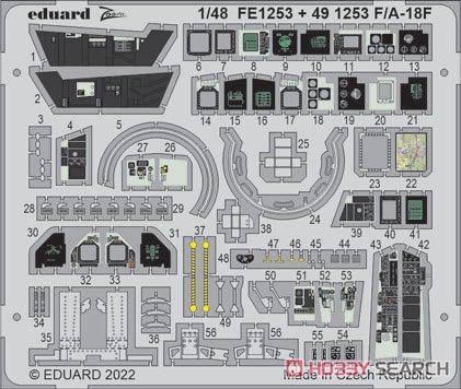 F/A-18F エッチングパーツ (モンモデル用) (プラモデル) その他の画像2