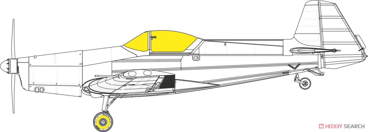 Z-526AFS アクロバット 「T-フェース」両面塗装マスク シール (エデュアルド用) (プラモデル) その他の画像1