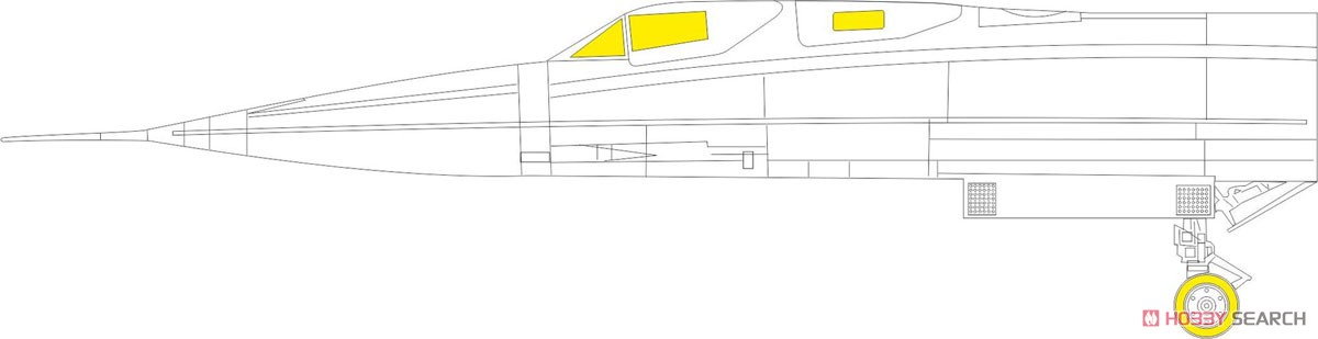 SR-71A 「T-フェース」両面塗装マスクシール (レベル用) (プラモデル) その他の画像1