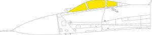 Masking Sheet for Su-27 (for Great Wall Hobby) (Plastic model)