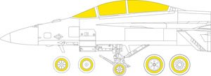 F/A-18F 「T-フェース」両面塗装マスクシール (モンモデル用) (プラモデル)
