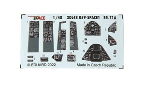 SR-71A 「スペース」内装3Dデカール w/エッチングパーツセット (レベル用) (プラモデル)