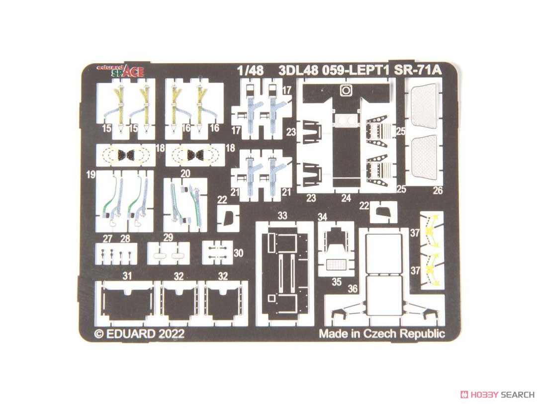 SR-71A 「スペース」内装3Dデカール w/エッチングパーツセット (レベル用) (プラモデル) 商品画像1