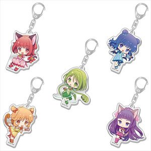 Tokyo Mew Mew New Trading Kirakira Acrylic Key Ring (Set of 5) (Anime Toy)