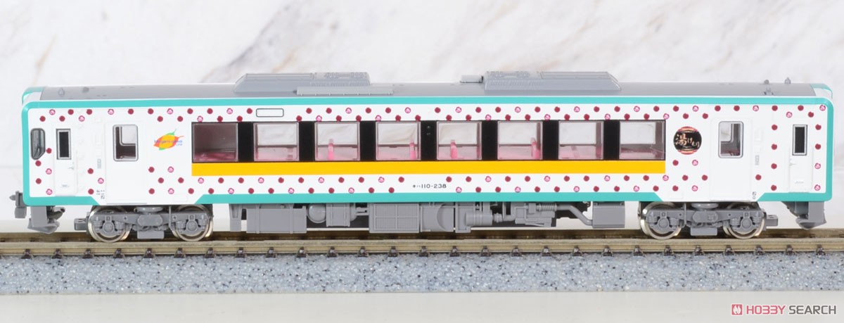 J.R. Type KIHA110-200 (`Yukemuri` Wrapping) Two Car Formation Set (w/Motor) (2-Car Set) (Pre-colored Completed) (Model Train) Item picture1