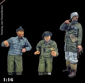 ドイツ軍 III号突撃砲クルーと 歩兵 (3体セット) (プラモデル)