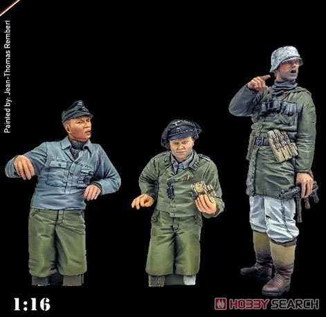 ドイツ軍 III号突撃砲クルーと 歩兵 (3体セット) (プラモデル) 商品画像1