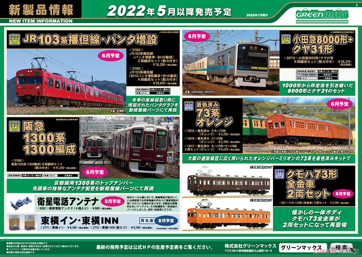 クモハ73形 (全金車) 2両セット (2両・組み立てキット) (鉄道模型) その他の画像2