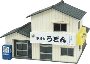 [みにちゅあーと] なつかしのジオラマシリーズ うどん屋 (組み立てキット) (鉄道模型)