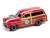 Street Freaks 1950 Mercury Woody Wagon Bright Red with White Stripes (ミニカー) 商品画像1