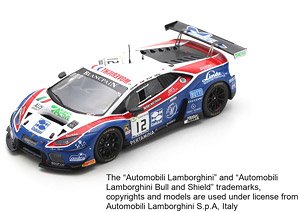 Lamborghini Huracan GT3 No.12 Ombra Racing 24H Spa 2018 K. Ling - A. Frassineti - R. Monti - A. Rizzoli (Diecast Car)