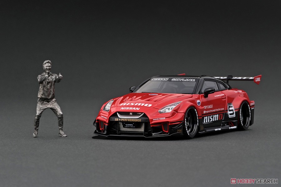 LB-Silhouette WORKS GT Nissan 35GT-RR Red/Black With Mr. Kato (ミニカー) 商品画像1