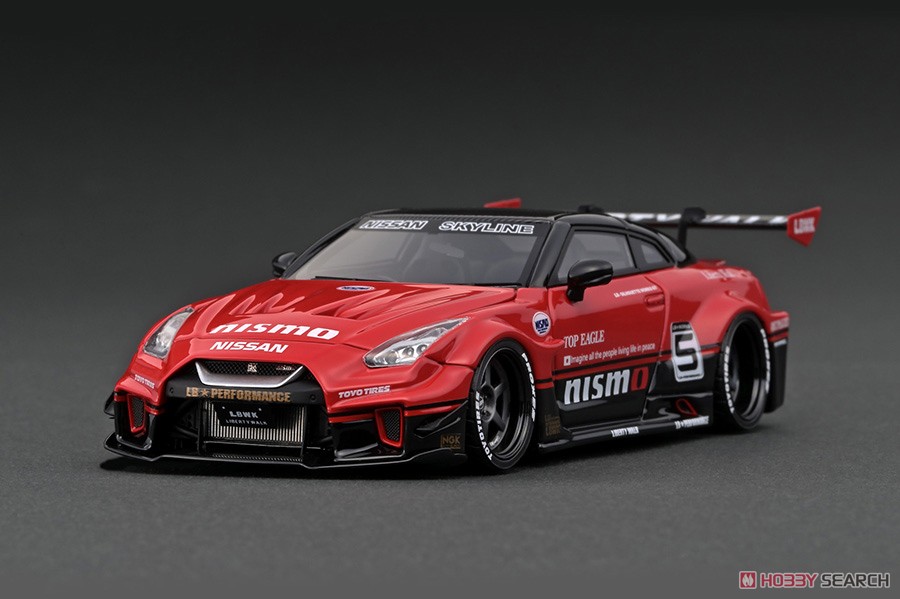 LB-Silhouette WORKS GT Nissan 35GT-RR Red/Black With Mr. Kato (ミニカー) 商品画像2