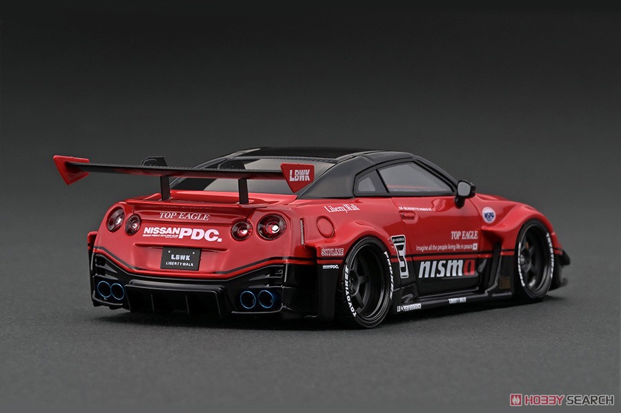 LB-Silhouette WORKS GT Nissan 35GT-RR Red/Black With Mr. Kato (ミニカー) 商品画像3
