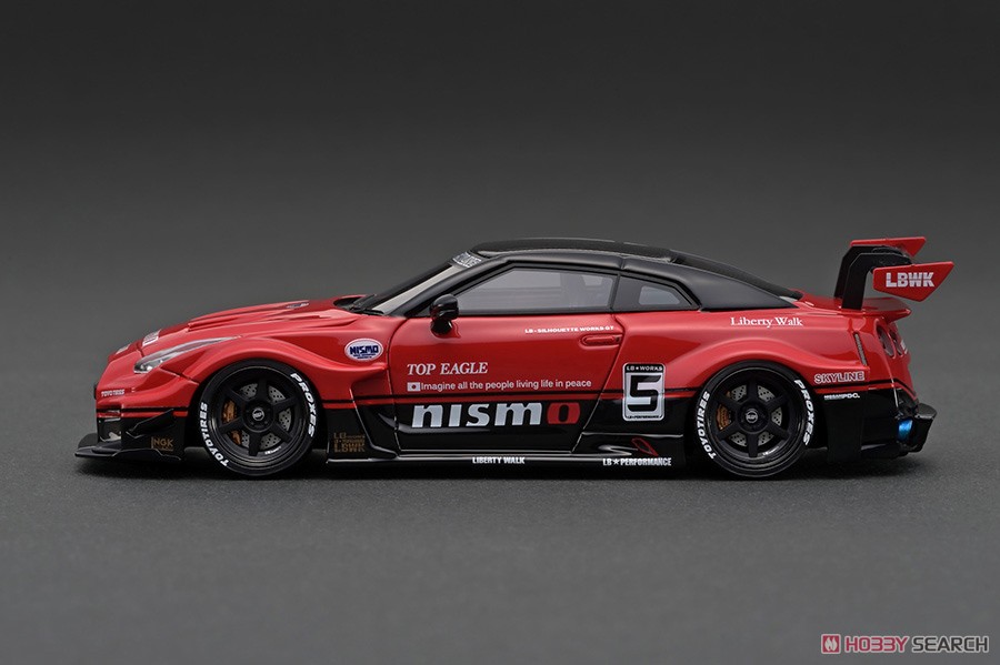 LB-Silhouette WORKS GT Nissan 35GT-RR Red/Black With Mr. Kato (ミニカー) 商品画像4