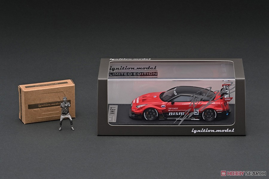 LB-Silhouette WORKS GT Nissan 35GT-RR Red/Black With Mr. Kato (ミニカー) パッケージ1