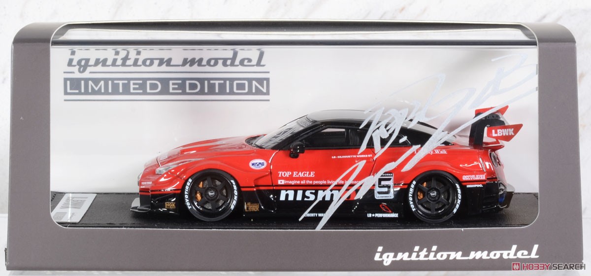 LB-Silhouette WORKS GT Nissan 35GT-RR Red/Black With Mr. Kato (ミニカー) パッケージ2