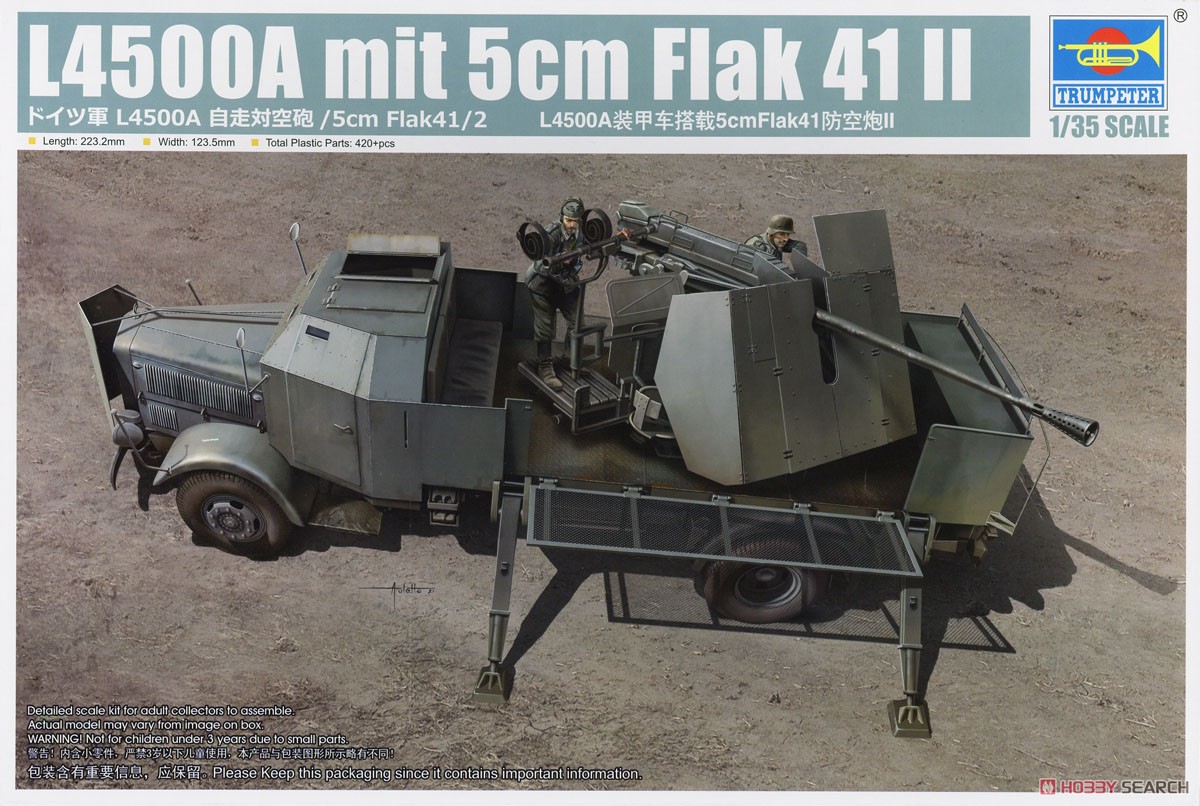 L4500A Mit 5cm Flak 41 II (Plastic model) Package2