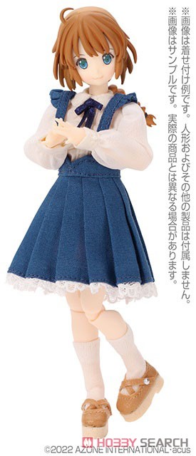 Shear Jumper Skirt Set (Navy x Ivory) (Fashion Doll) Other picture1