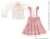 Shear Jumper Skirt Set (Pink x Light Pink) (Fashion Doll) Item picture1