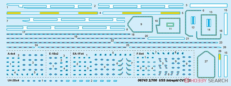 アメリカ海軍 航空母艦 CVS-11 イントレピッド (プラモデル) その他の画像2