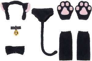 Cat Girl Set (Black) (Fashion Doll)