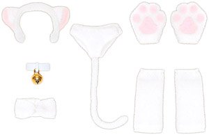 Cat Girl Set (White) (Fashion Doll)