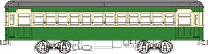 1/80(HO) 14m Class Electric Car Plastic Kit (Green / Cream) (Unassembled Kit) (Model Train)