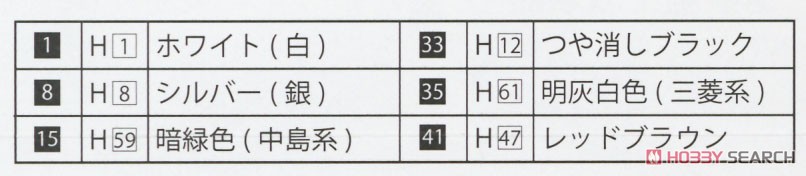 日本海軍艦載機セット2 (戦時後期) (プラモデル) 塗装1