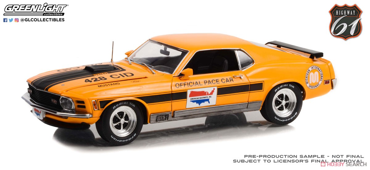 Highway 61 - 1970 Ford Mustang Mach 1 - Michigan International Speedway Official Pace Car (ミニカー) 商品画像1