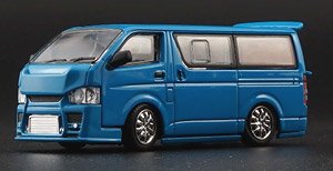 トヨタ 2015 ハイエース KDH200V ブルー カスタム (RHD) (ミニカー)