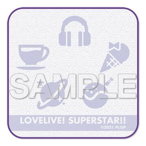 [Love Live! Superstar!!] Jacquard Texture Mini Hand Towel (Anime Toy)