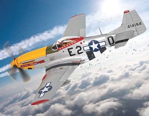 ノースアメリカ P51D マスタング 44 14164 E2 D デトロイトミス アーバン Lドリュー 375th FS 361st FG RAF (完成品飛行機)