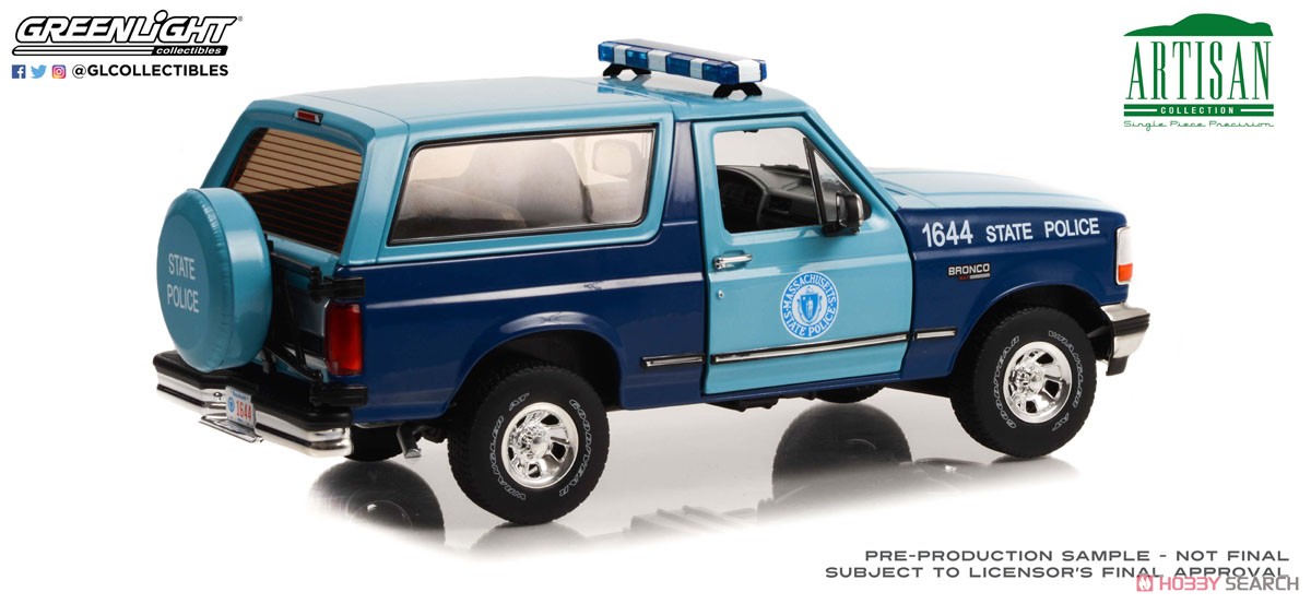 Artisan Collection - 1996 Ford Bronco XLT - Massachusetts State Police (ミニカー) 商品画像2