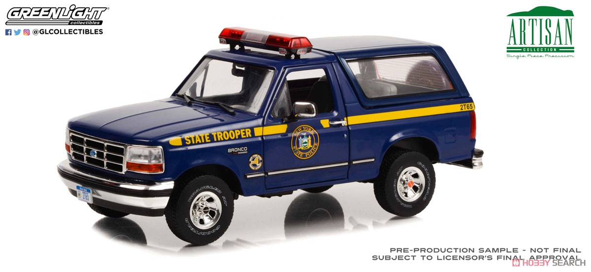 Artisan Collection - 1996 Ford Bronco XLT - New York State Police (ミニカー) 商品画像1