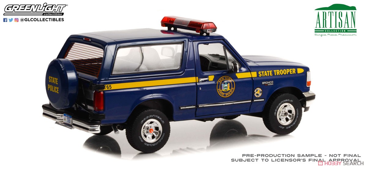 Artisan Collection - 1996 Ford Bronco XLT - New York State Police (ミニカー) 商品画像2