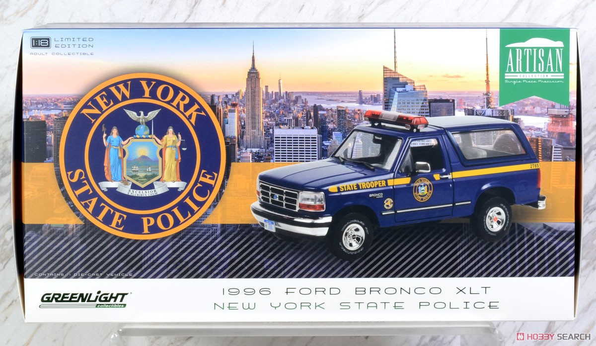 Artisan Collection - 1996 Ford Bronco XLT - New York State Police (ミニカー) パッケージ1