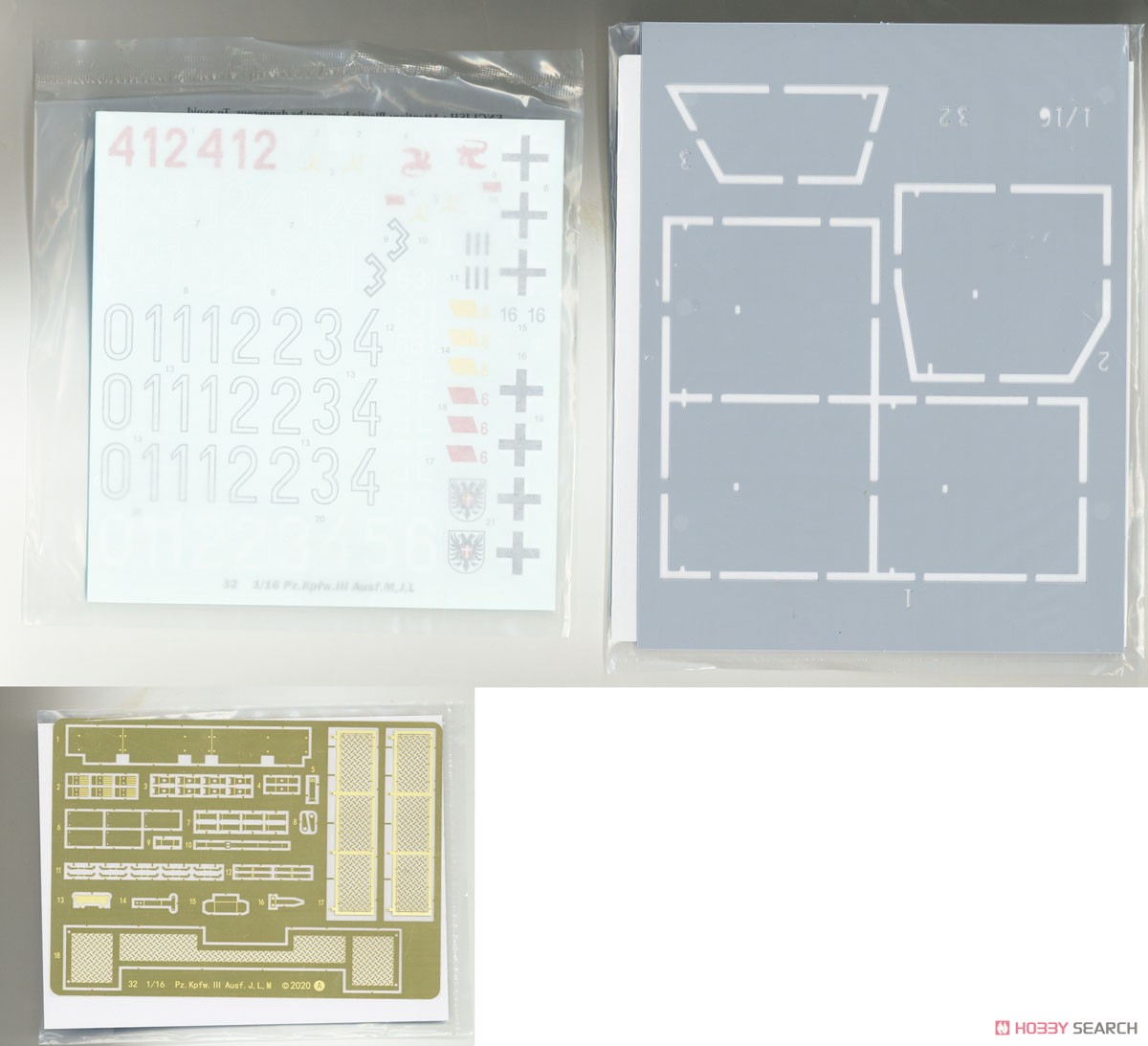 Pz.Kpfw.III (3 in 1) (Plastic model) Contents20