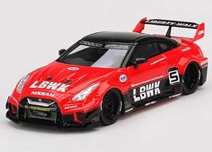 LB-Silhouette WORKS GT Nissan 35GT-RR バージョン1 レッド/ブラック (ミニカー)