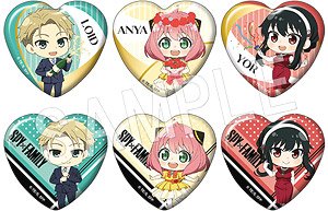 Spy x Family Trading Heart Can Badge (Set of 6) (Anime Toy)