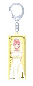 The Quintessential Quintuplets the Movie Acrylic Key Ring Ichika Wedding Dress (Anime Toy)