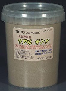 TR-03 土表現素材 リアルサンド (ライトブラウン) 500ml (鉄道模型)