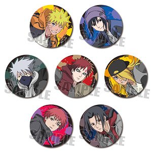 トレーディング缶バッジ スケーターver. NARUTO -ナルト- 疾風伝 (7個セット) (キャラクターグッズ)