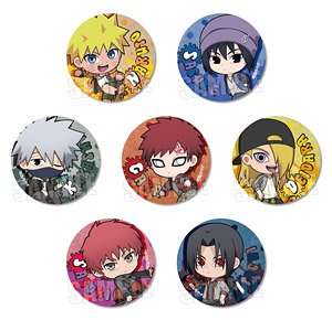 Trading Can Badge Skater Ver. (Deformed) Naruto: Shippuden (Set of 7) (Anime Toy)